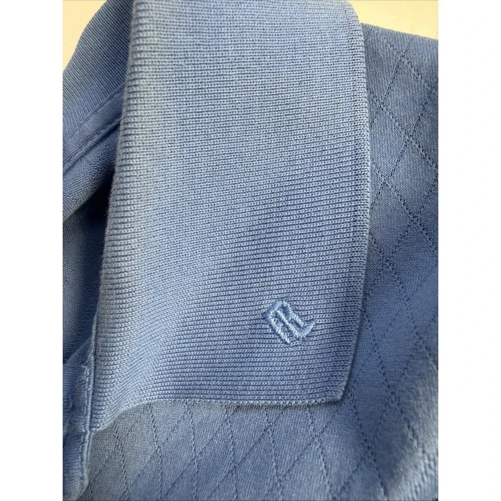 Polo Golf Ralph Lauren Performance Polo Shirt Men L Blue Cotton Outdoors.